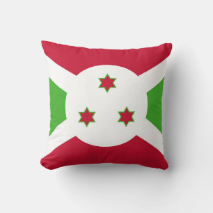 Almofada Travesseiro MoJo com bandeira do Burundi