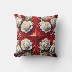 Almofada Travesseiro MoJo com Rosas Ingleses Design