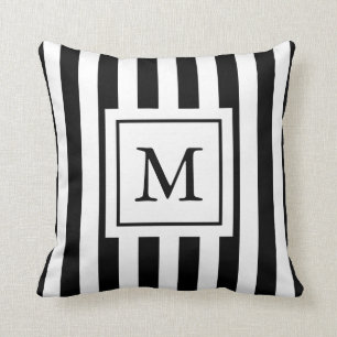 Almofada Travesseiro Monogrammed listrado