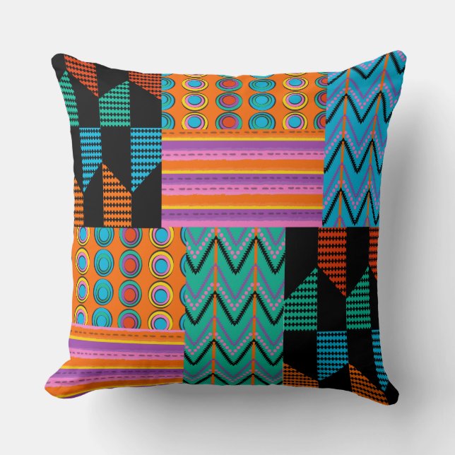 Almofada Travesseiro Multi Africano Azteca Designer (Frente)