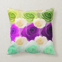 travesseiro multicolorido do rosa 3D
