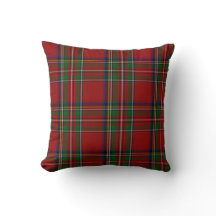 Travesseiro na moda Royal Stewart Tartan Xadrez