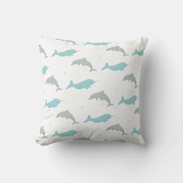 Almofada Travesseiro Narwhal Dolphin (Frente)