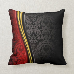 ALMOFADA TRAVESSEIRO NEGRO E DOURADO CLASSY BAROQUE
