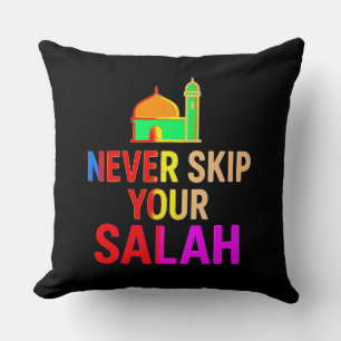 Almofada Travesseiro Never Skip Your Salah – Faithful Home