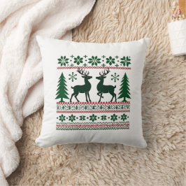 Almofada Travesseiro Nórdico de Reindeer de Natal