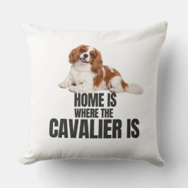 Almofada Travesseiro Onde o Cavalier Está é Casa