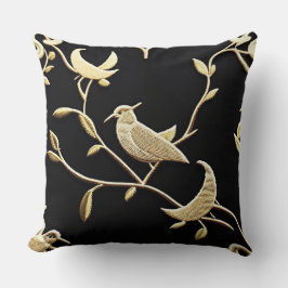 Almofada Travesseiro|Ouro Nightingale|Dourado Folha\Travess