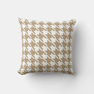 Almofada Travesseiro Padrão de Houndstooth Negrito
