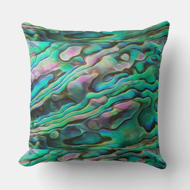 Almofada Travesseiro Paua Abalone Bem Pintado (Frente)