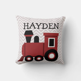 Almofada Travesseiro Personalizado Boys Red Train