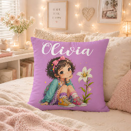 Almofada Travesseiro Personalizado Com Nome De Menina Prese