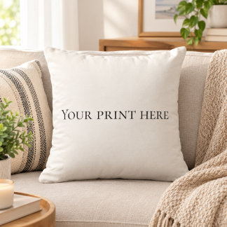 Almofada Travesseiro Personalizado com Texto – Seu Design A