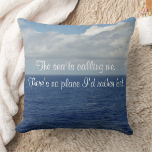 Almofada Travesseiro Personalizado das Nuvens Fluffy do Mar