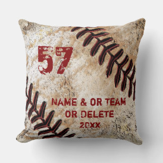 Almofada Travesseiro Personalizado de Beisebol Vintage Incr