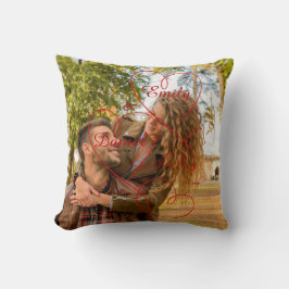 Almofada Travesseiro Personalizado de Casal | Foto e Nomes