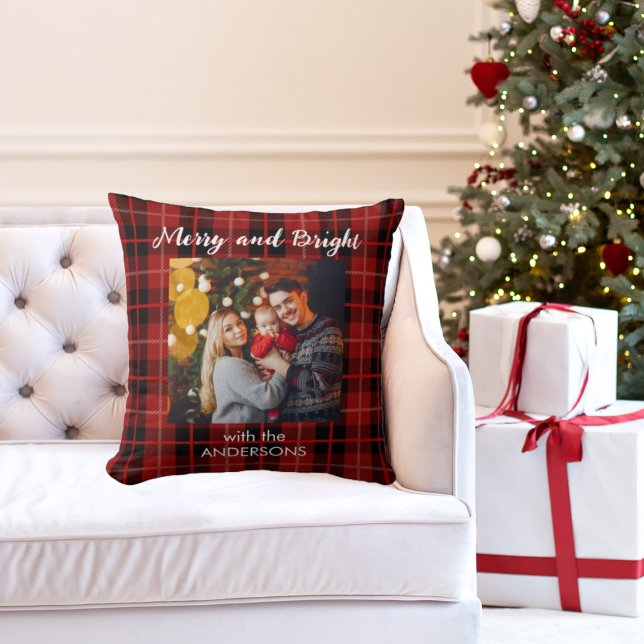 Almofada Travesseiro personalizado de Natal feliz  (Criador carregado)