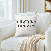 Travesseiro Personalizado Nome Mãe Minimalista