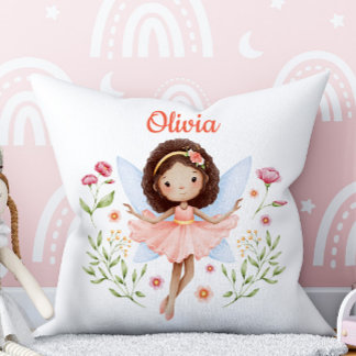 Almofada Travesseiro Personalizado Para Bebê Menina Com Est