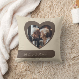 Almofada Travesseiro Personalizável de Stripes de Coração d