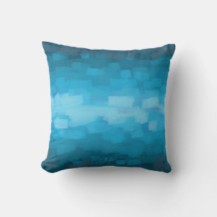 Almofada travesseiro pintado de gradiente marinho azul