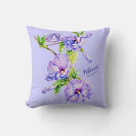 Almofada Travesseiro pintado de Hibiscus syriacus de arte f