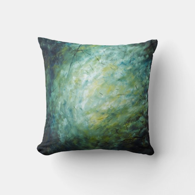 Almofada Travesseiro - pintura a óleo "ramifica" - (Frente)