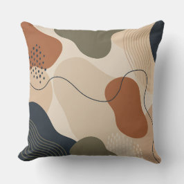 Almofada Travesseiro Presente Decoração Formas Orgânicas Mo
