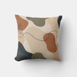 Almofada Travesseiro Presente Decoração Formas Orgânicas Mo