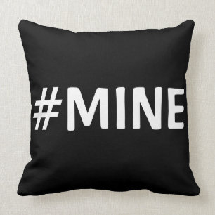 ALMOFADA TRAVESSEIRO PRETO & BRANCO DO #MINE