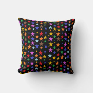 Almofada Travesseiro Preto com Estrelas para sua Cama ou So