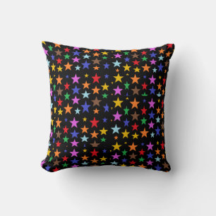 Almofada Travesseiro Preto com Estrelas para sua Cama ou So