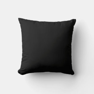 Almofada Travesseiro Preto Mínimo Monograma Personalizado P