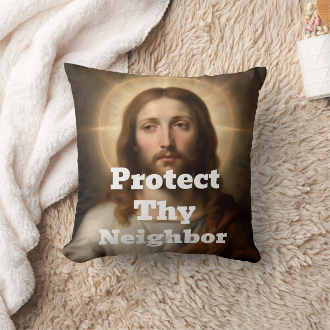 Almofada Travesseiro Protect Thy Neighbor (Cobertor)