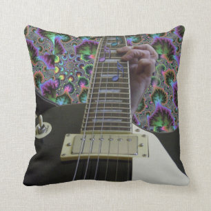 Almofada Travesseiro psicadélico da música da guitarra