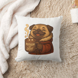 Almofada Travesseiro Pug Poção de Alegria | Cachorro de Nat