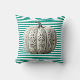 Almofada Travesseiro Pumpkin Branco ornamentado