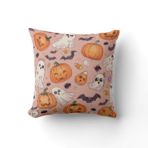Travesseiro Quadrado de Halloween Bonito - Pumpkin