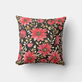 Almofada Travesseiro Quadrado Floral