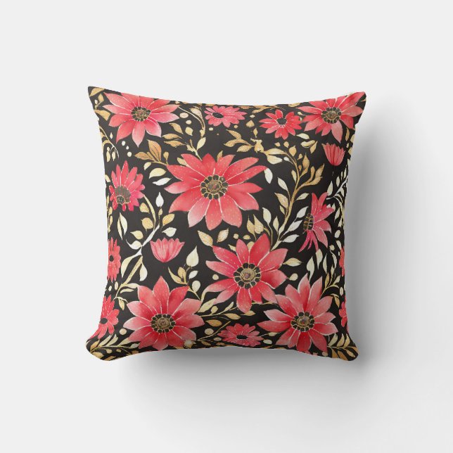 Almofada Travesseiro Quadrado Floral (Frente)