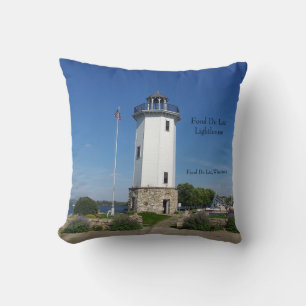 Almofada Travesseiro quadrado Fond Du Lac Lighthouse