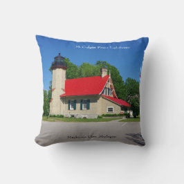 Almofada Travesseiro quadrado McGulpin Point Lighthouse 201