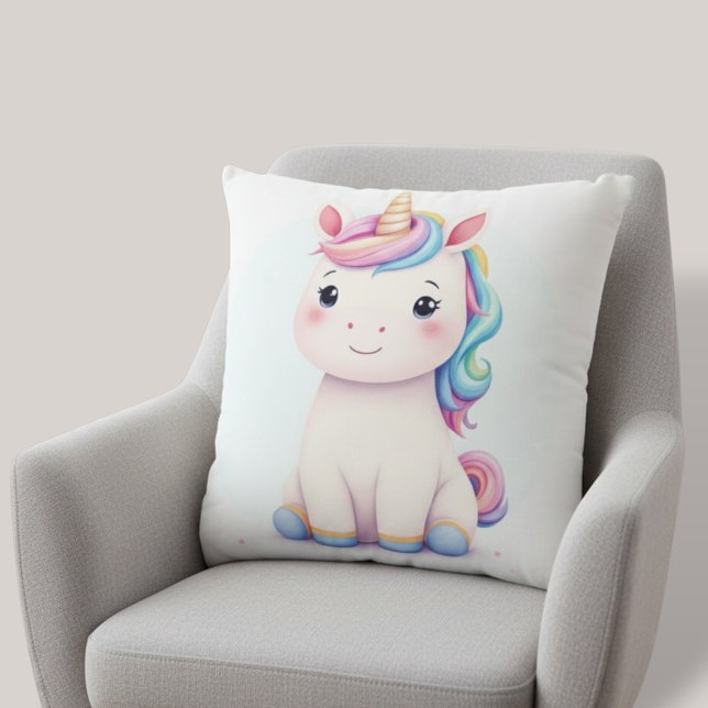 Almofada Travesseiro Rainbow Dream Unicorn (Criador carregado)