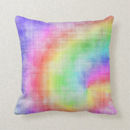 Almofada Travesseiro Rainbow Tie Dye