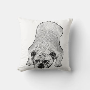 Almofada Travesseiro Relaxante Bulldog Sonolento