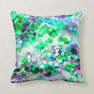 Almofada Travesseiro Remixed de Bokeh 92015 verdes
