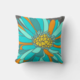 Almofada travesseiro retro da flor