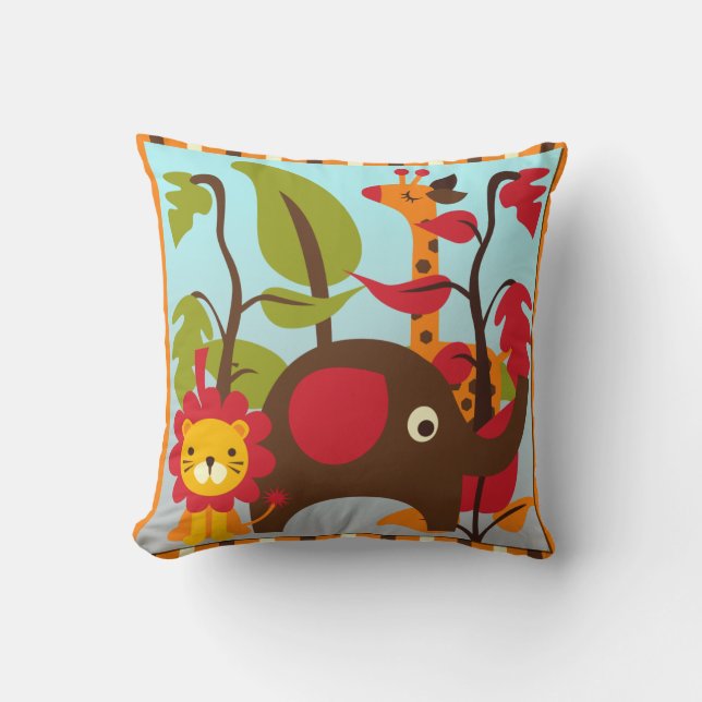 Almofada Travesseiro retro do safari (Frente)