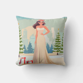 Almofada Travesseiro Reversible Christmas Cheers