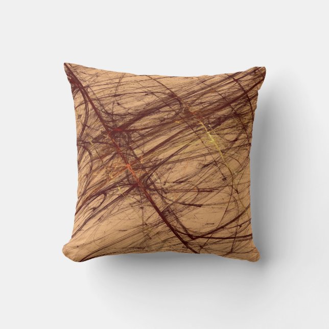 Almofada Travesseiro reversível de dobra Abstrato nos tons  (Frente)